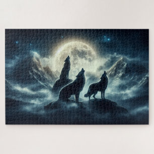 Mondlichtspitzen, Majestic Wölfe, Howling Wölfe