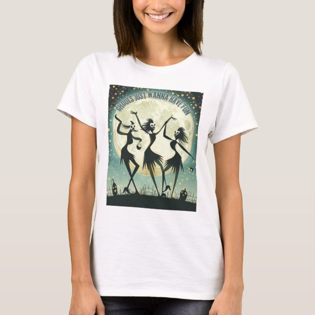 Mondlichttanz - Ghouls haben Spaß T-Shirt (Vorderseite)