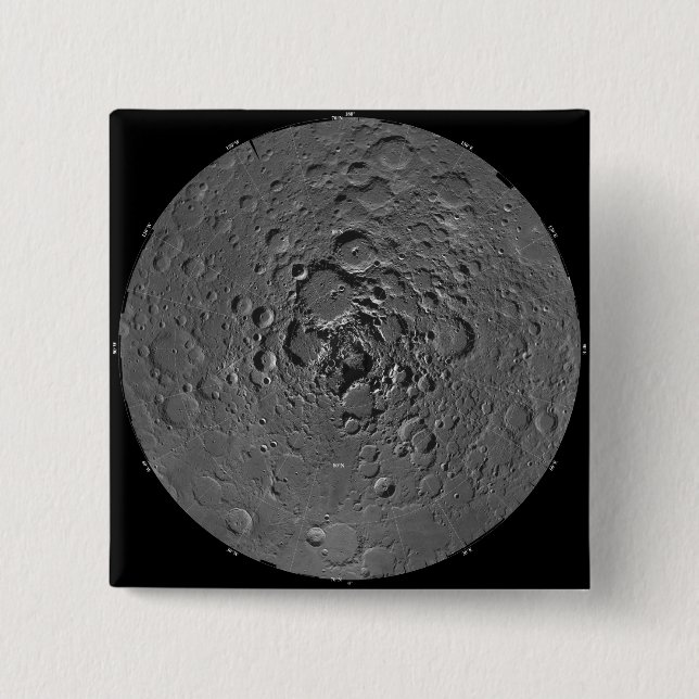 Mondmosaik der Nordpolarregion m Button (Vorderseite)