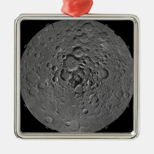 Mondmosaik des Nordpolargebiets des m Ornament Aus Metall
