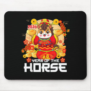 Mondneujahr 2026 Jahr des Pferdes Chinesisches Neu Mousepad