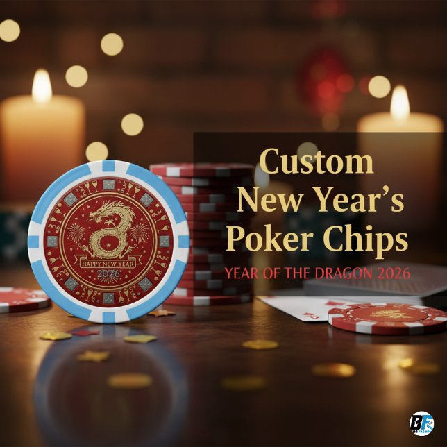 Mondneujahrs-Drache 2026 Custom Pokerchips (Von Creator hochgeladen)
