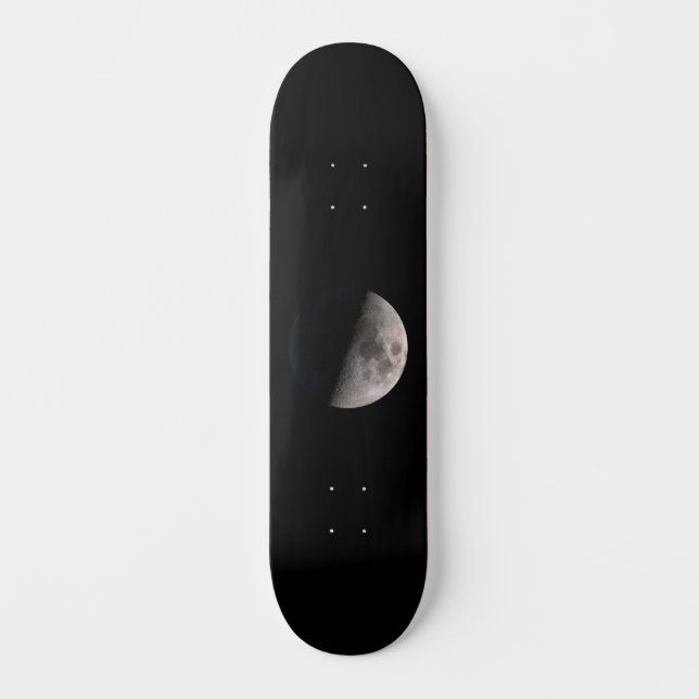 Mondphase im ersten Quartal Skateboard (Vorderseite)