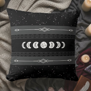Mondphase Mondzyklus Schwarze Nacht Himmels- Kissen