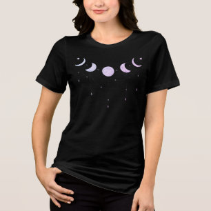 Mondphase und Tau - Pastell Tri-Blend Shirt