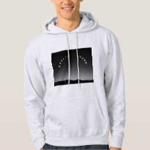 Mondphasen-Hoodies, einfarbiger Stil.