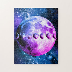 Mondphasen & leuchtende Sterne des Universums
