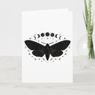 Mondphasen-Mottenkarte — Totenkopf-Schmetterling M Karte