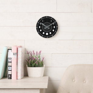 Mondphasen Runde Wanduhr