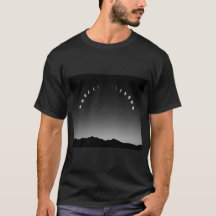 Mondphasen-T - Shirt, Landschaftseinstellung in Mo