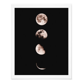 Mondphasen-Wandkunst – Himmlische Heimdekoration Fotodruck