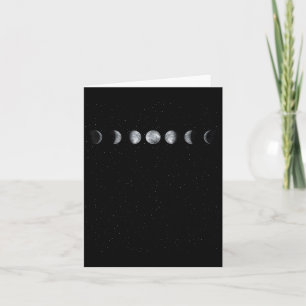 Mondphasen-Wissenschaftler-Geschenk Astronomie Karte