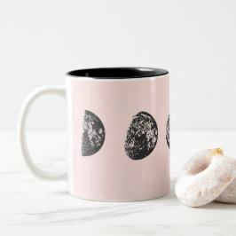 Mondphasen Zweifarbige Tasse