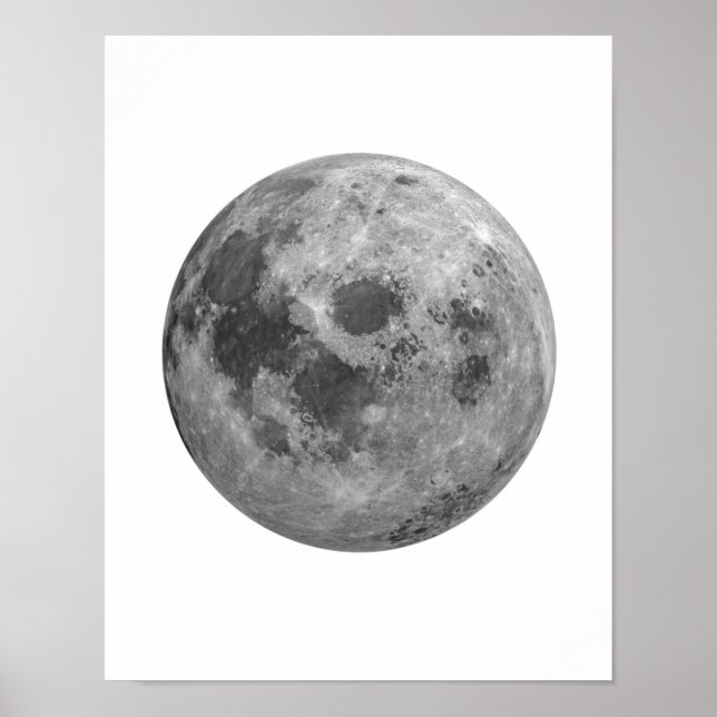 Mondplakat, Mondwand, Vollmond-Poster Poster (Vorne)