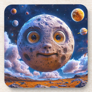 Mondplaneten-Galaxie Getränkeuntersetzer