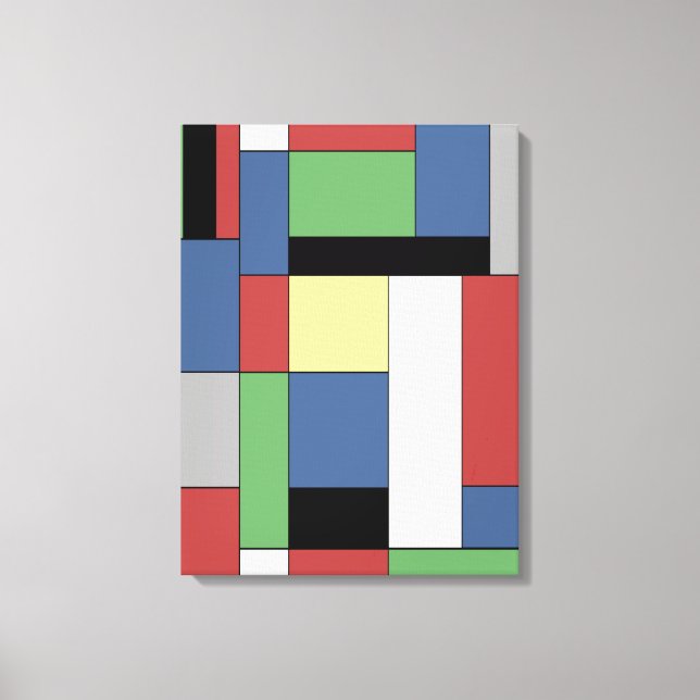 Mondrian #11 leinwanddruck (Vorderseite)