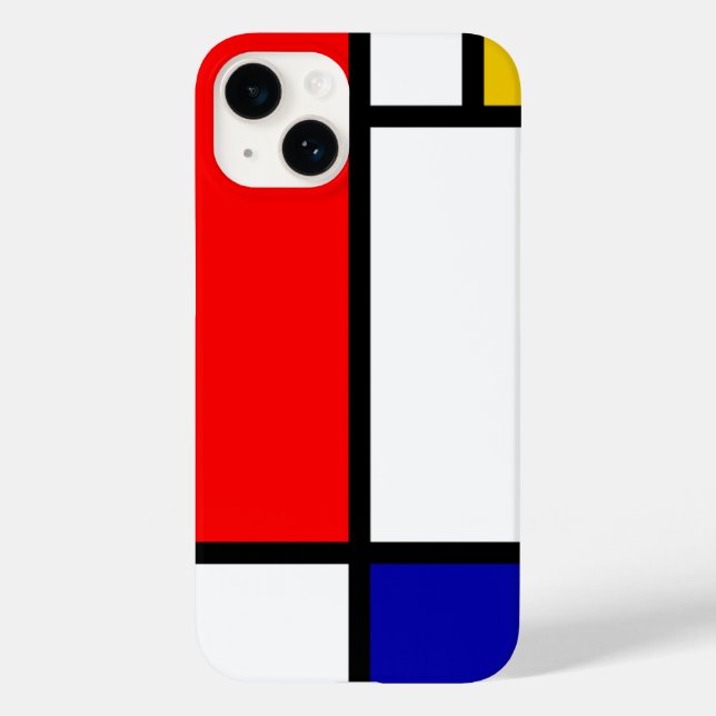 Mondrian 1 Case-Mate iPhone 14 hülle (Rückseite)