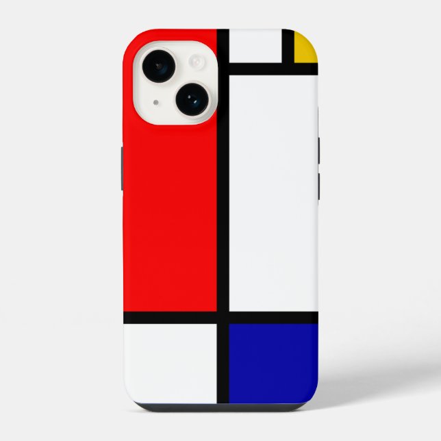 Mondrian 1 iPhone 14 hülle (Rückseite)