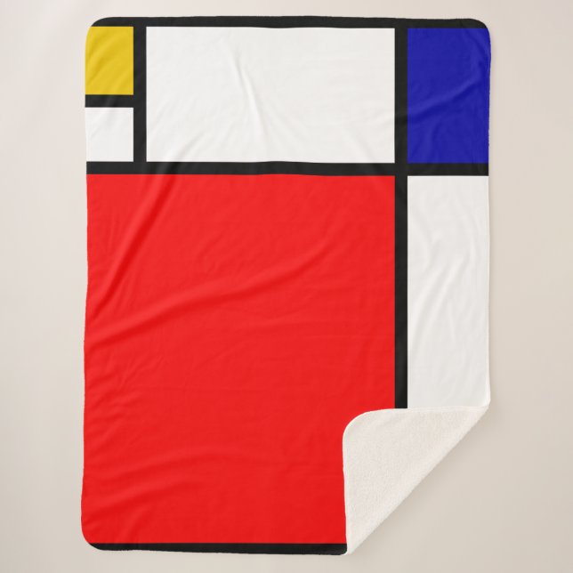 Mondrian 1 sherpadecke (Vorderseite)