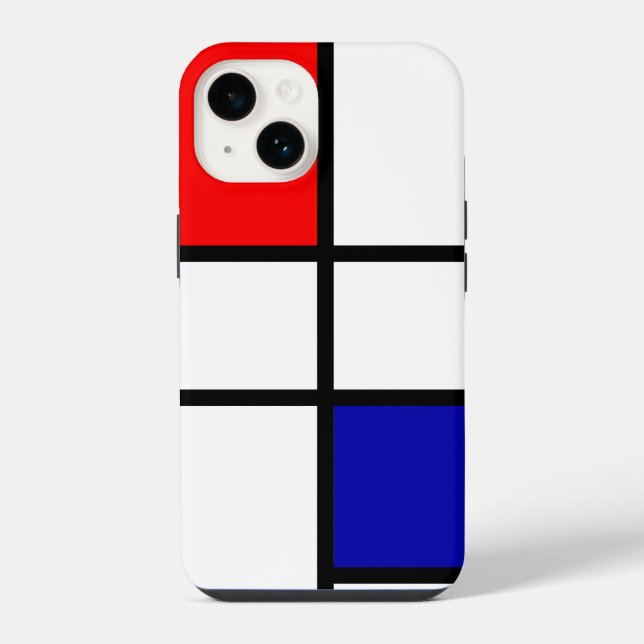 Mondrian 3 iPhone 14 hülle (Rückseite)