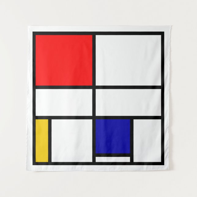 Mondrian 3 wandteppich (Vorderseite)