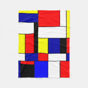 Mondrian #42 fleecedecke