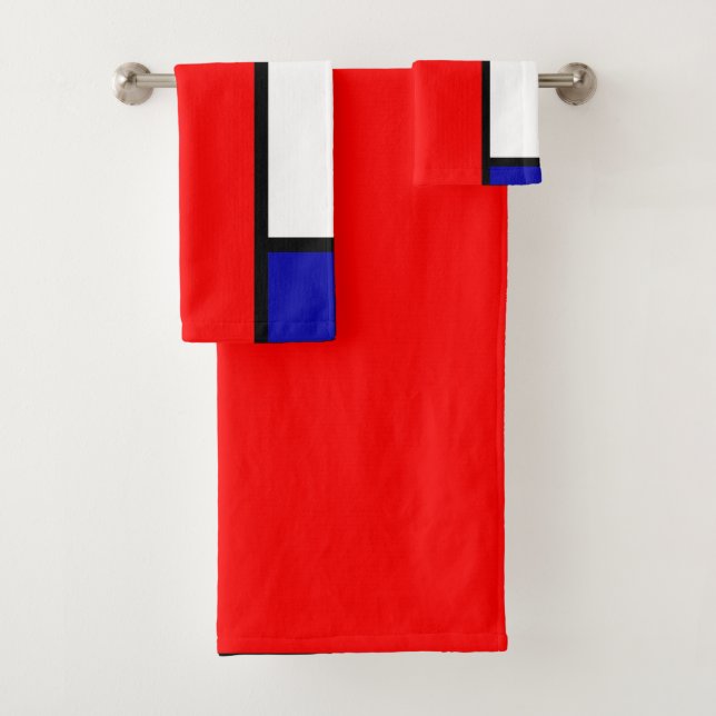 Mondrian 4 badhandtuch set (Insitu)