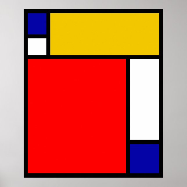 Mondrian 4 poster (Vorne)