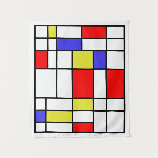 Mondrian #58 Small Wandteppich (Vorderseite)