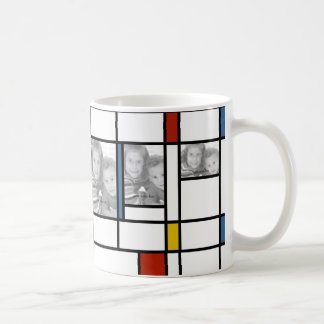 Mondrian a inspiré la tasse de modèle photo
