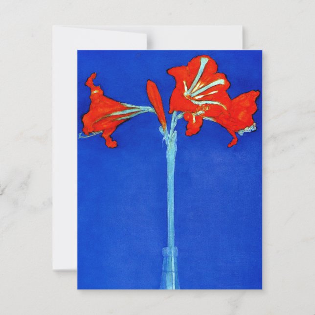 Mondrian Amaryllis-Einladungen Einladung (Vorderseite)