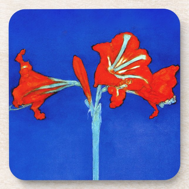 Mondrian Amaryllis-Untersetzer Untersetzer (Vorderseite)