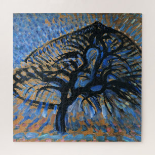 Mondrian - Apfelbaum, pointillistische Version,