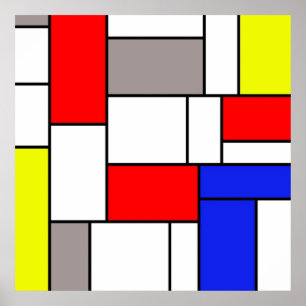 Mondrian Art Poster