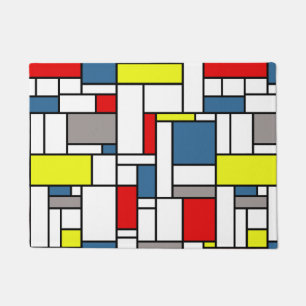 Mondrian Artentwurf Fußmatte