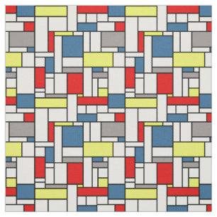 Mondrian Artentwurf Stoff