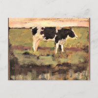 Mondrian - Black and White Heifer, 1904 Artwork