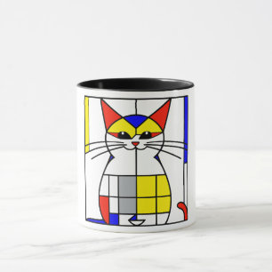 Mondrian Cat Tasse