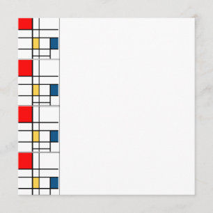 Mondrian-Einladung Einladung