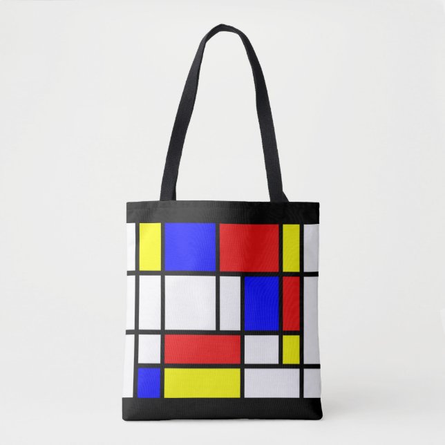 Mondrian - Farbe Tote Tasche (Vorderseite)