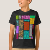 Mondrian Floral Graphic Design Abstraction