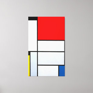 MONDRIAN - GEMÄLDE I - Zusammengestellt mit großer Leinwanddruck