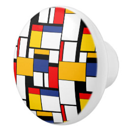 Mondrian Geometric Minimalistisch Comopsition Mode Keramikknauf