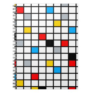 Mondrian Geometric Minimalistisch Comopsition Mode Notizblock