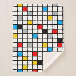 Mondrian Geometric Minimalistisch Comopsition Mode Sherpadecke