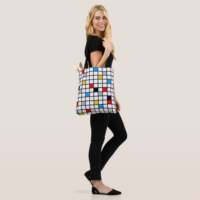 Mondrian Geometric Minimalistisch Comopsition Mode Tasche (Am Model)