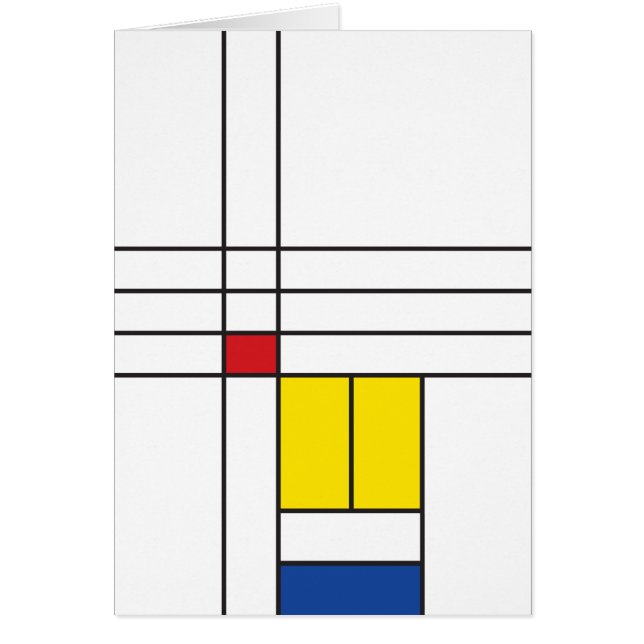 Mondrian II Minimalistisch De Stijl Modernes Art D (Vorne)