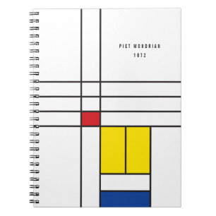 Mondrian II Minimalistisch De Stijl Modernes Art D Notizblock