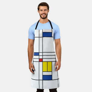 Mondrian II Minimalistischer De Stijl Moderne Kuns Schürze