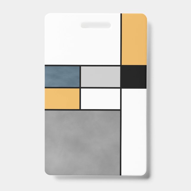 Mondrian Inspiration Ausweis (Vorderseite)